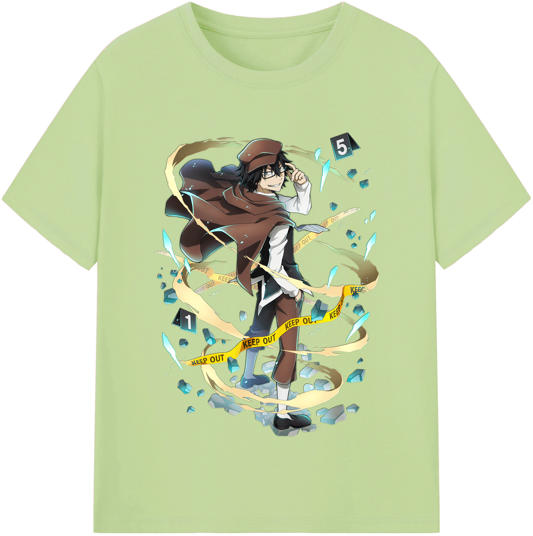 （画像用） 文豪ストレイドッグス Bungo Stray Dogs 綿100％半袖Tシャツ（フロントプリント）